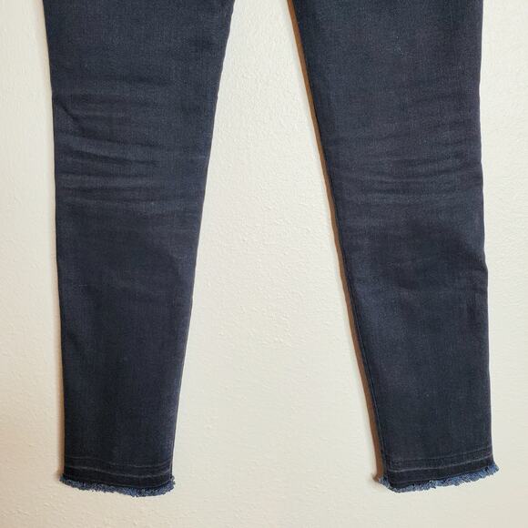 Veronica Beard Debbie 10" Skinny Side Stripe Jeans Dark Slate Wash Size 25 - Picture 8 of 12